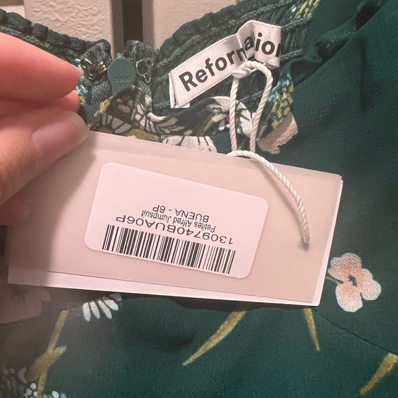 NWT Reformation Floral Jumpsuit (Petite) - Picture 5 of 6